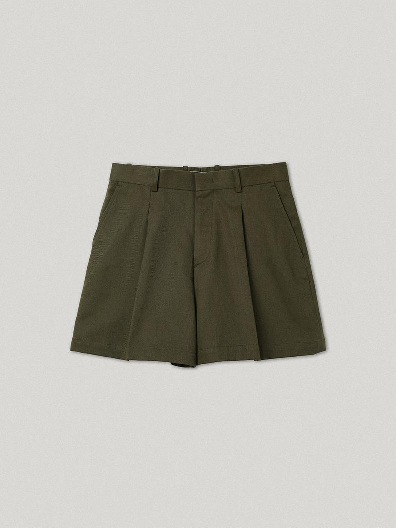 Unsalted Cotton Shorts Khaki