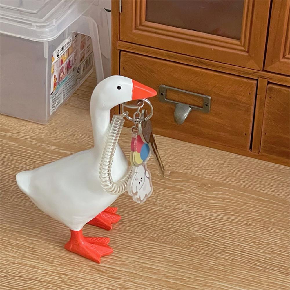 미니 덕 인테리어 열쇠 자석 보관 장식 인형
