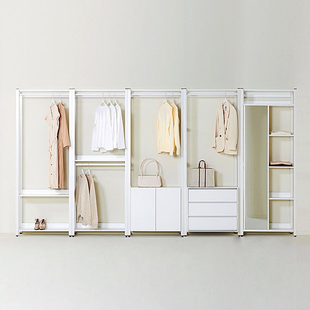 상일리베가구 아이언 시스템행거 드레스룸행거/스탠드옷걸이 철제 고정식 행거