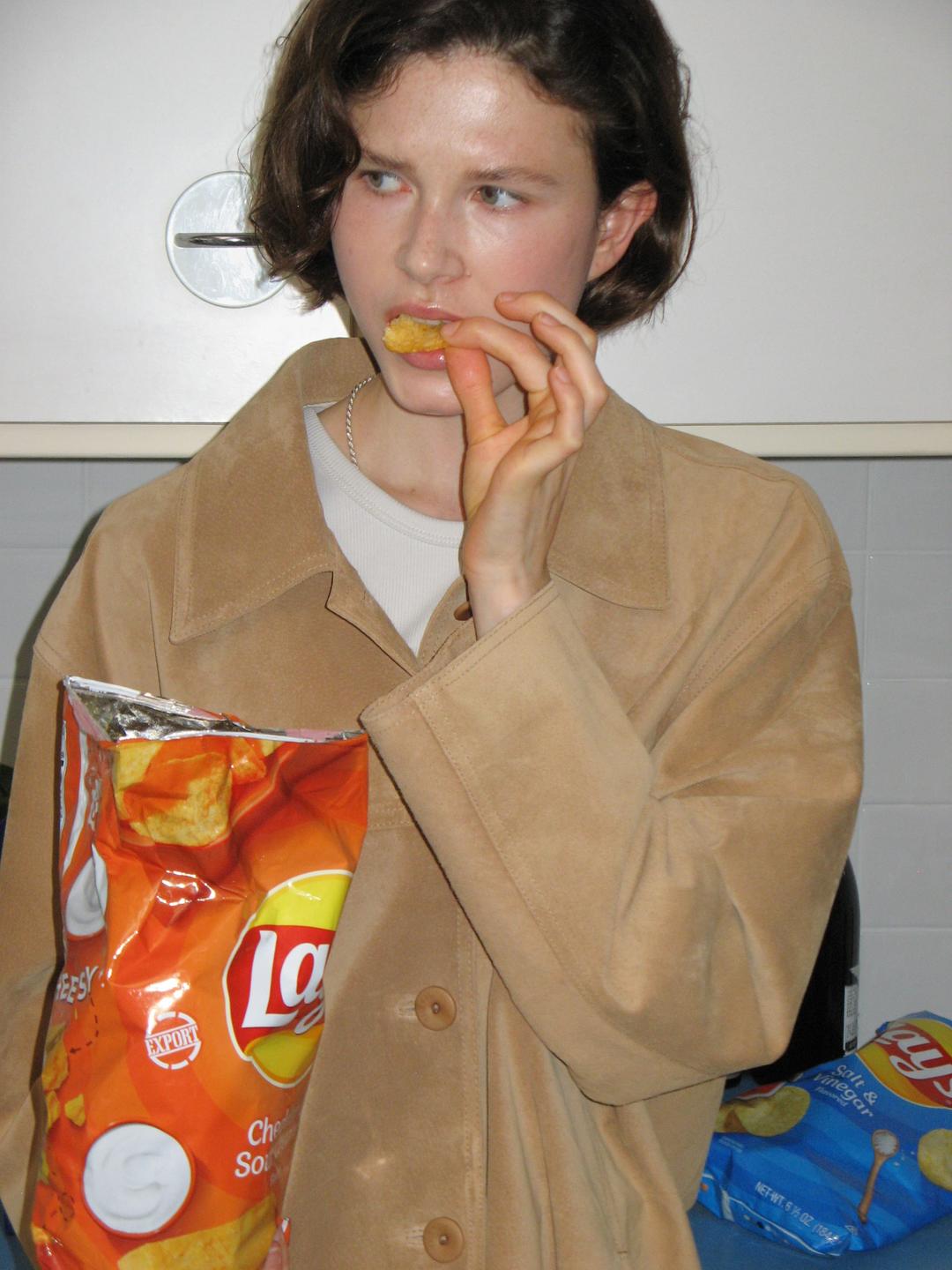 Suede jacket ( camel )