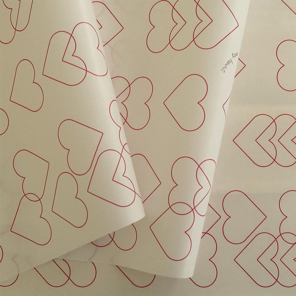 W02 하트 노루지 속포장지 100매