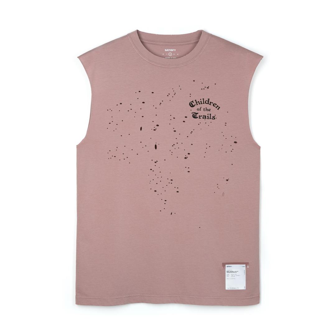 SATISFY MOTHTECH™ MUSCLE TEE-AGED ASH ROSE[새티스파이 모스텍™  머슬 티-에이지드 애쉬 로즈]