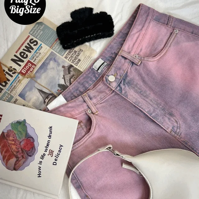 [오늘출발🚀~3XL] 모드 와이드 롱 데님 팬츠 - 1color