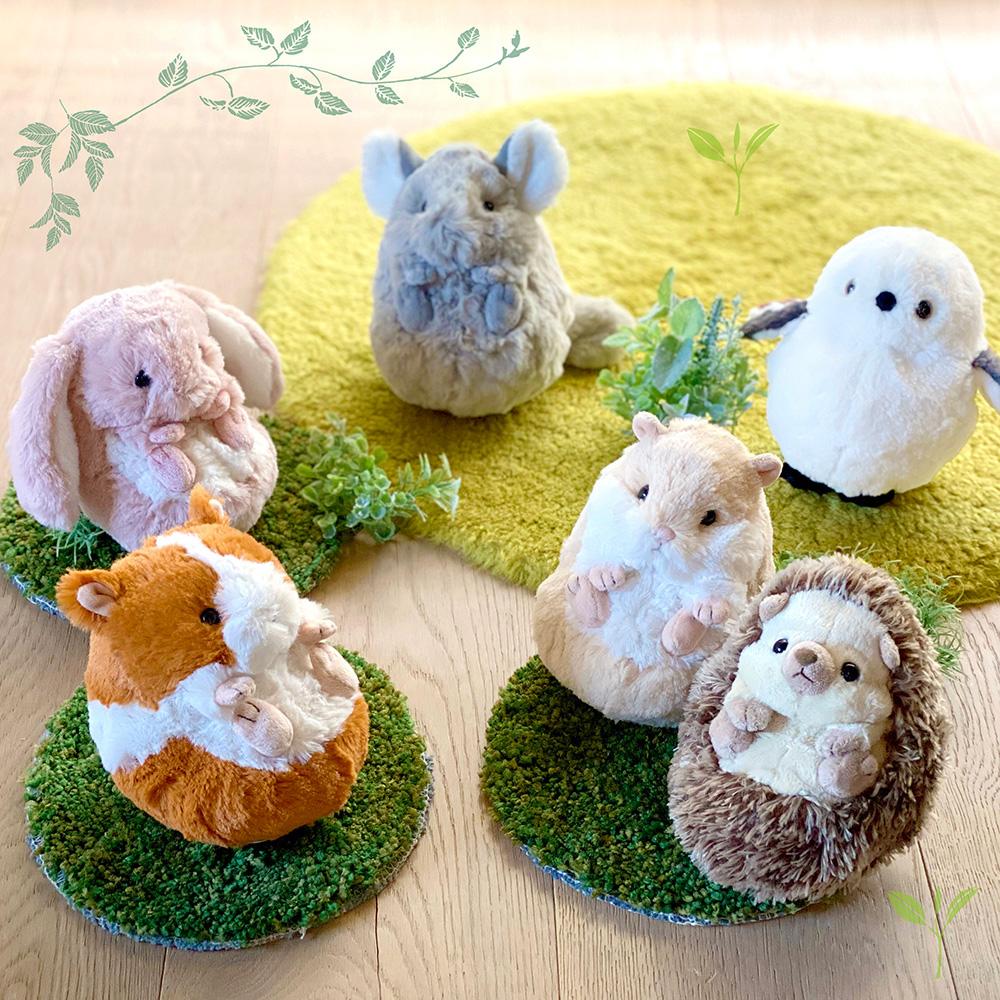 [선레몬] SUNLEMON 코로코로 동물인형 고슴도치 친칠라 오목눈이 햄스터 기니피크 토끼