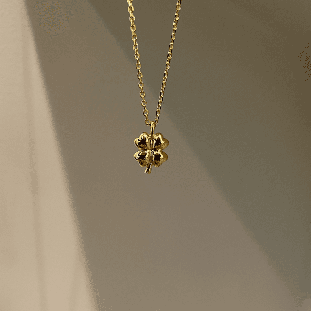 [925silver] 네잎클로버 목걸이 (2color)