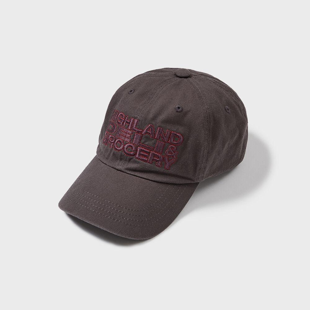Embroidered Ball Cap Charcoal