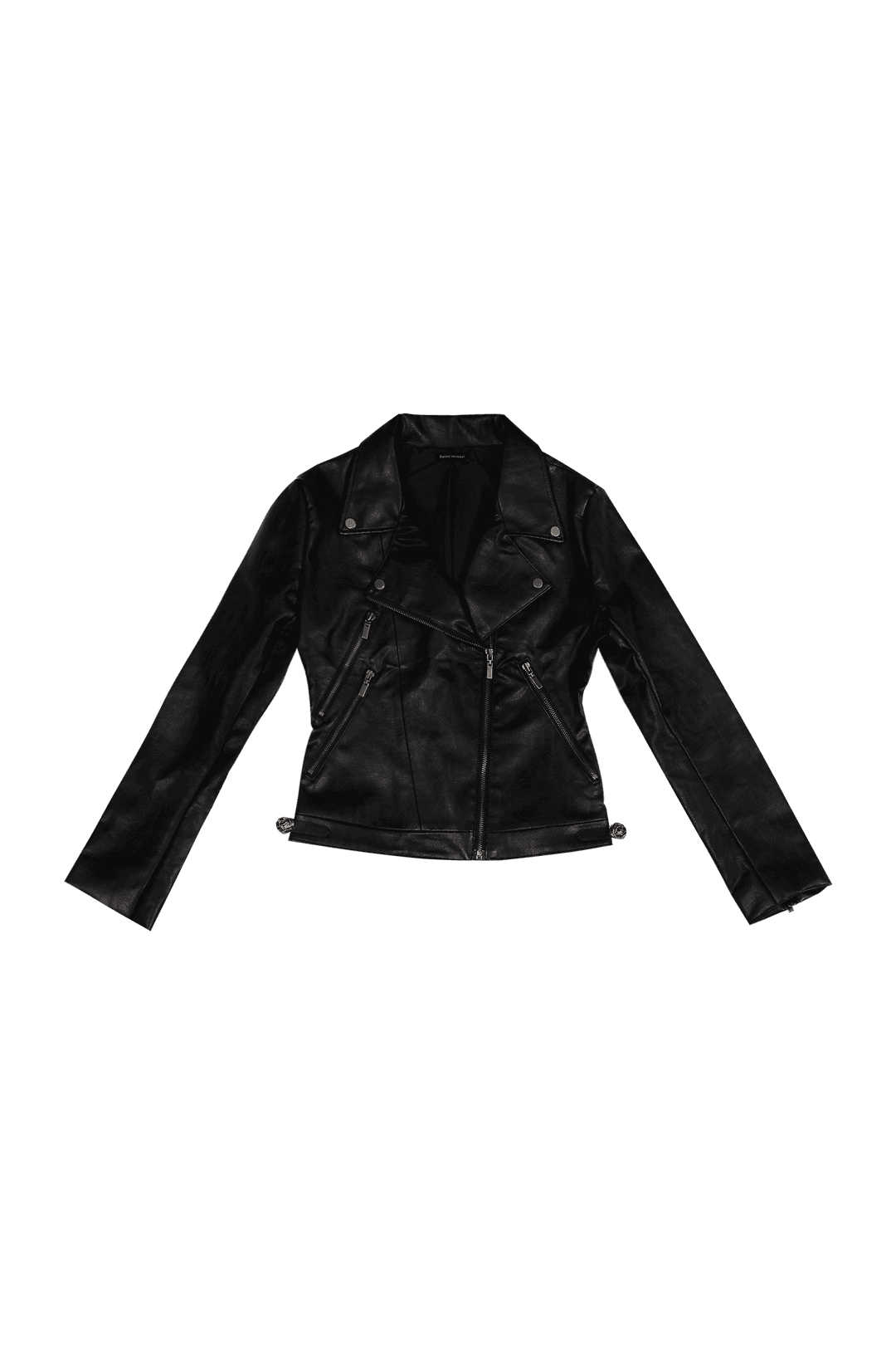 ANTIQUE ROSE SLIM RIDER JACKET #LEATHER BLACK - 달링유어배드