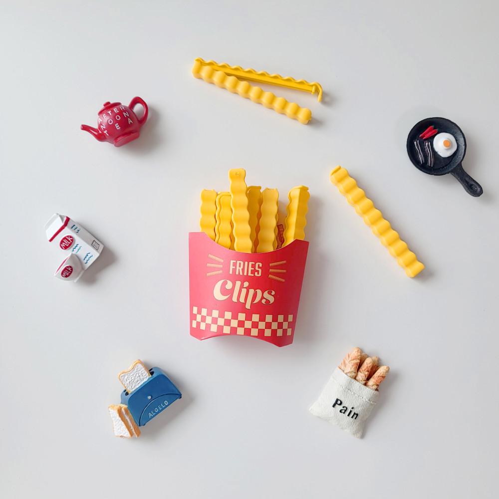 감자튀김 밀봉 집게 12P 봉지 클립 귀여운 감성 주방용품 주방꾸미기