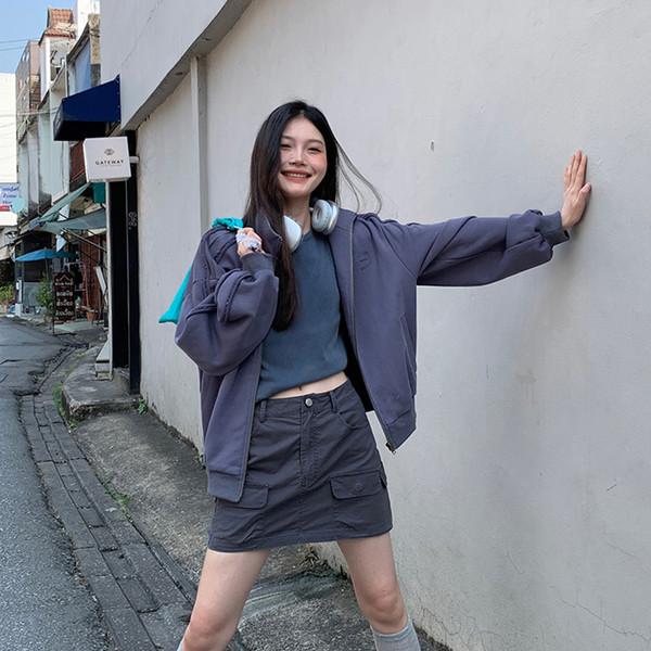 Charcoal Pocket Skirt