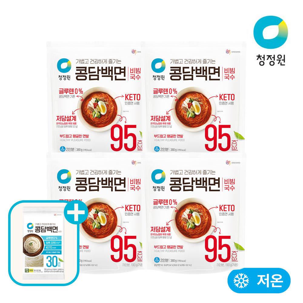[청정원] 두부로만든 콩담백면 비빔국수 380g 4개 외 택3 +콩담백면사리150g