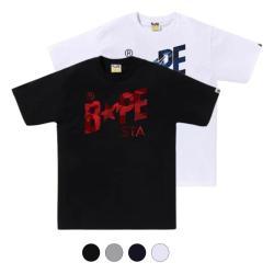 베이프 컬러 카모 베이프 스타 로고 반팔티 4컬러 1K30110021