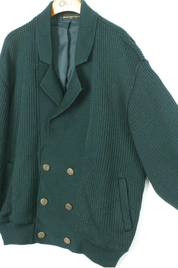 BOOSTER 오버핏 더블 버튼 니트 코트 WOMAN_M