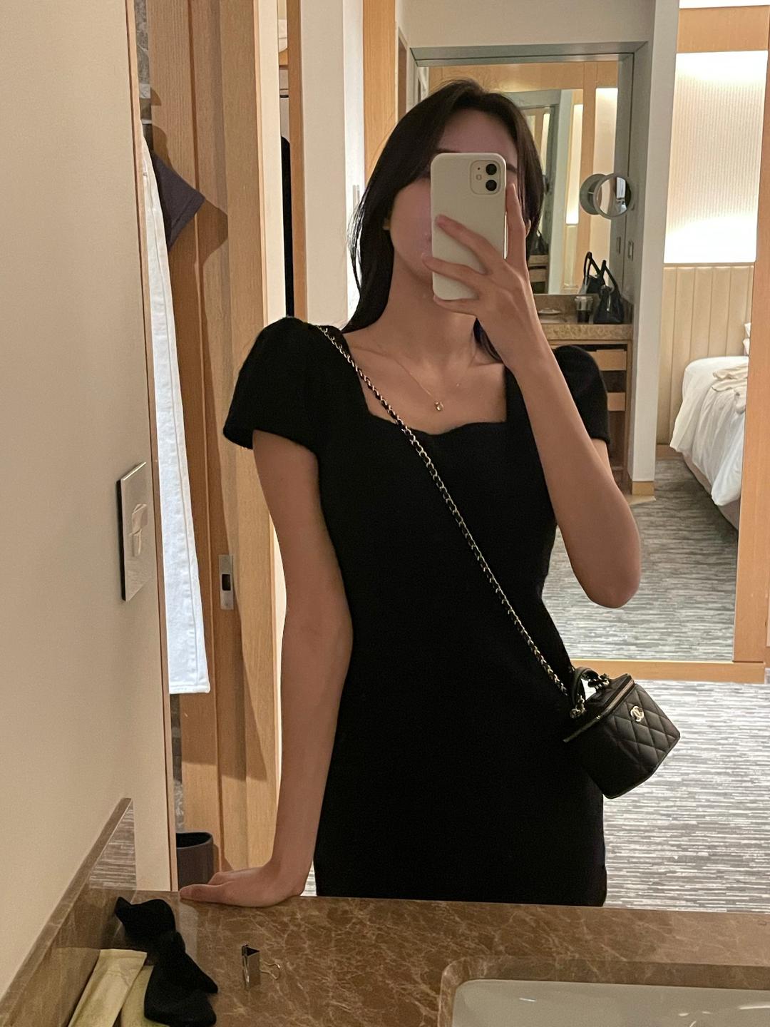 winter mini ops (2C) [ 스퀘어넥 셔링 퍼프 미니 부클 원피스 ] (제제마켓)