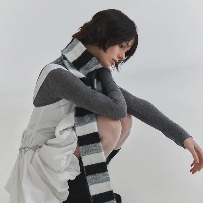 [오찌x로파서울] 스트라이프 머플러 FLOTFF4A08