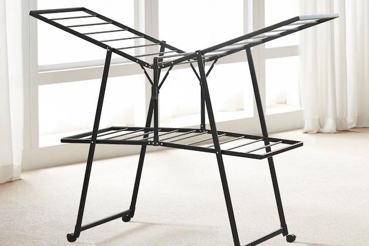 특허받은 튼튼한 이동식 대형 스틸4단 빨래건조대 (2colors)