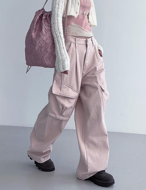 diagonal pocket vintage cargo pants