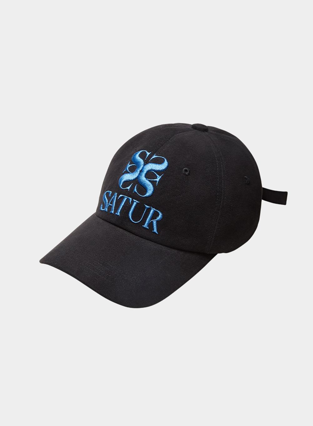 Fine Logo Premium Oxford Ball Cap Black