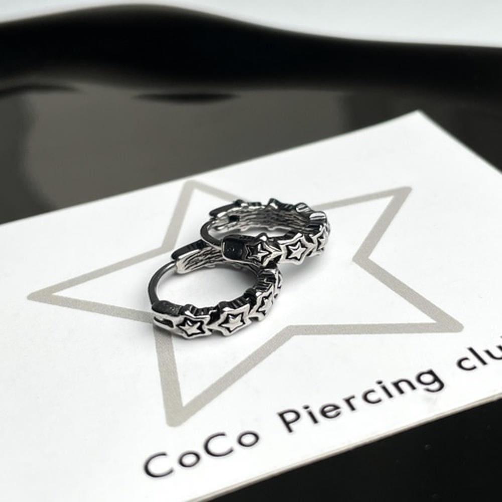 all surgical steel 음양각 별 쉐이커 링 피어싱 (이너컨츠 링 추천)