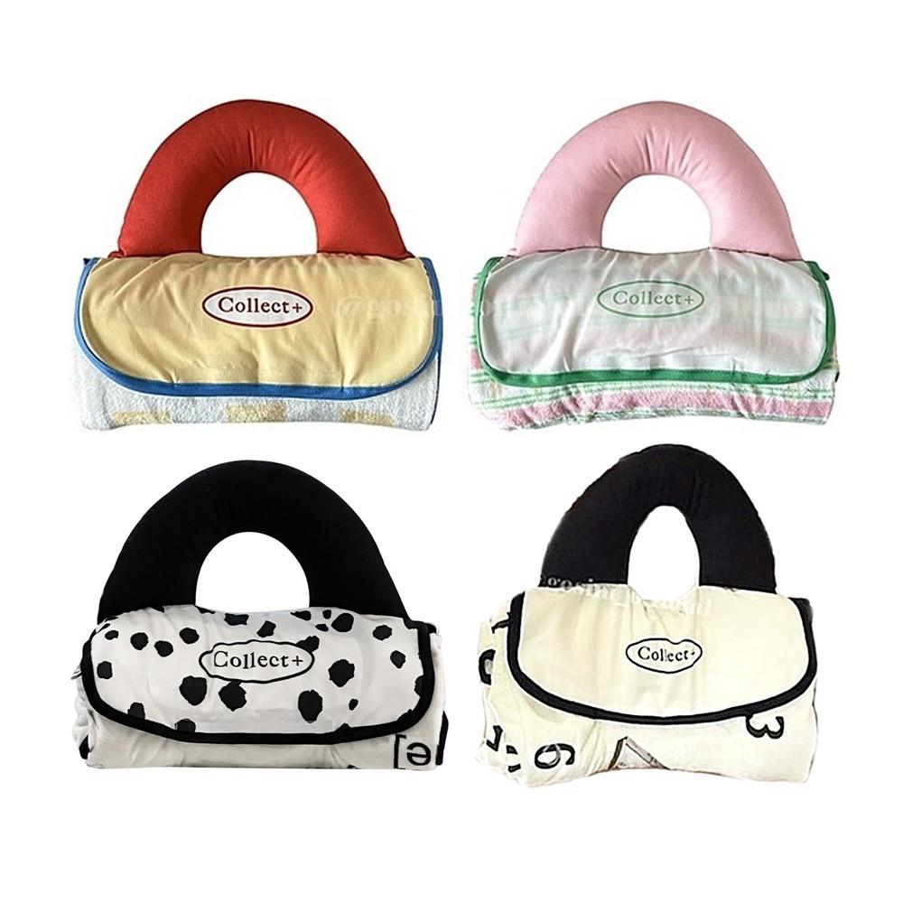 고심 핸들 담요 에어컨 사무실 카페 휴대용 캠핑 낮잠이불 3color 130X170cm