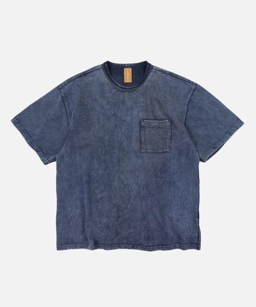 OG STONE WASHED POCKET TEE _ NAVY