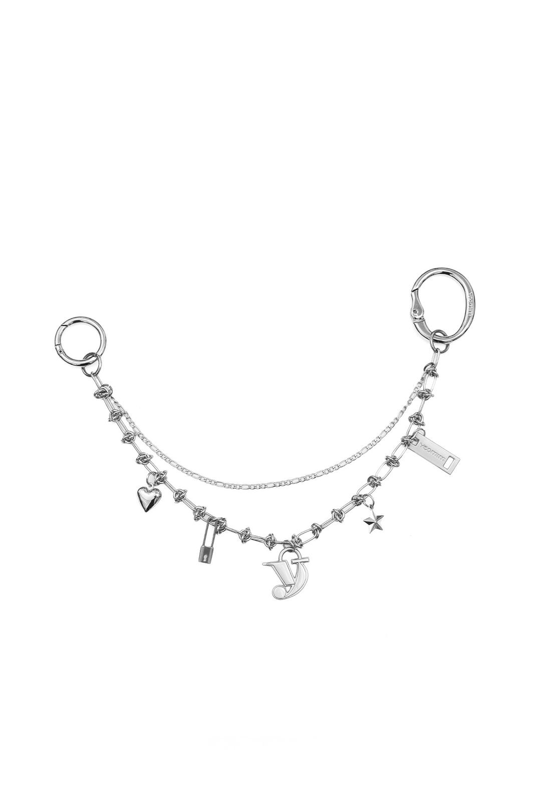 8/1 예약배송 와이 체인 키링 y chain keyring (silver)