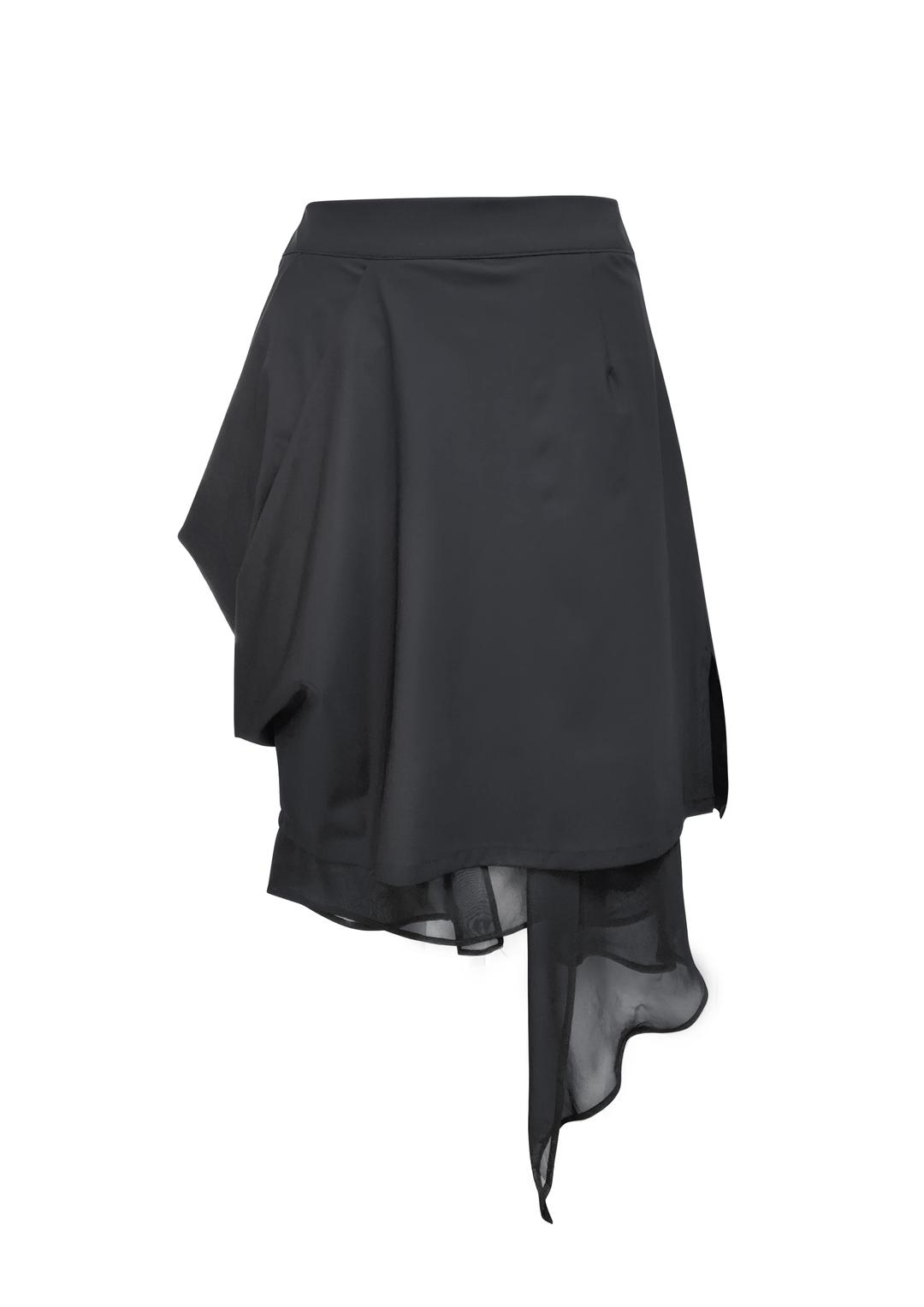 DARPING LAYERS SKIRT . COOL BLACK