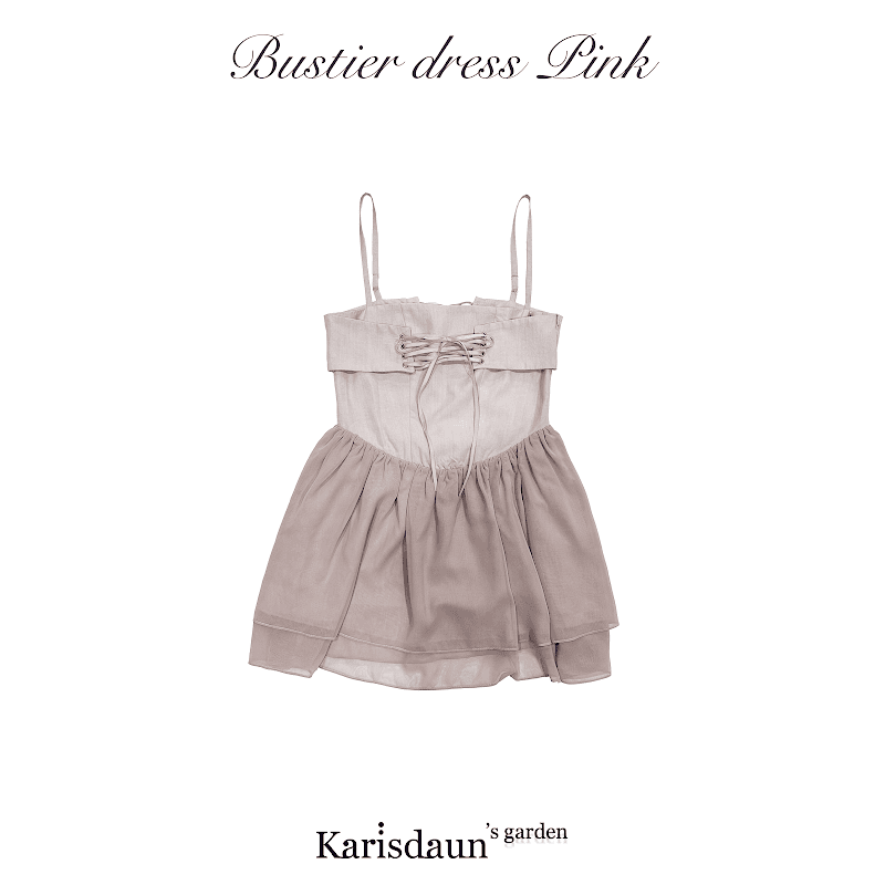 [KARISDAUN] Summer 23 Bustier dress Pink - PINK / ONE SIZE