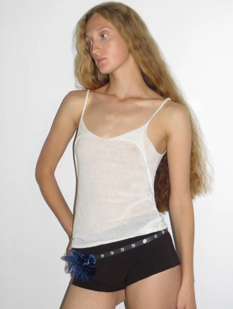 팔로마울 니트 스트랩 나시 탑 미라이 (2컬러) Mirai