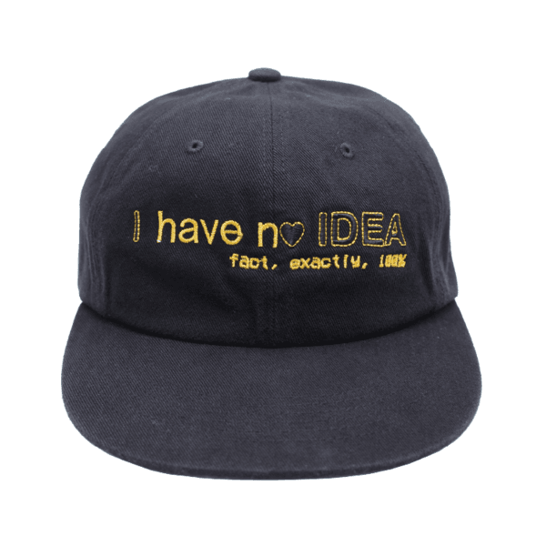 I have no IDEA cap [black]