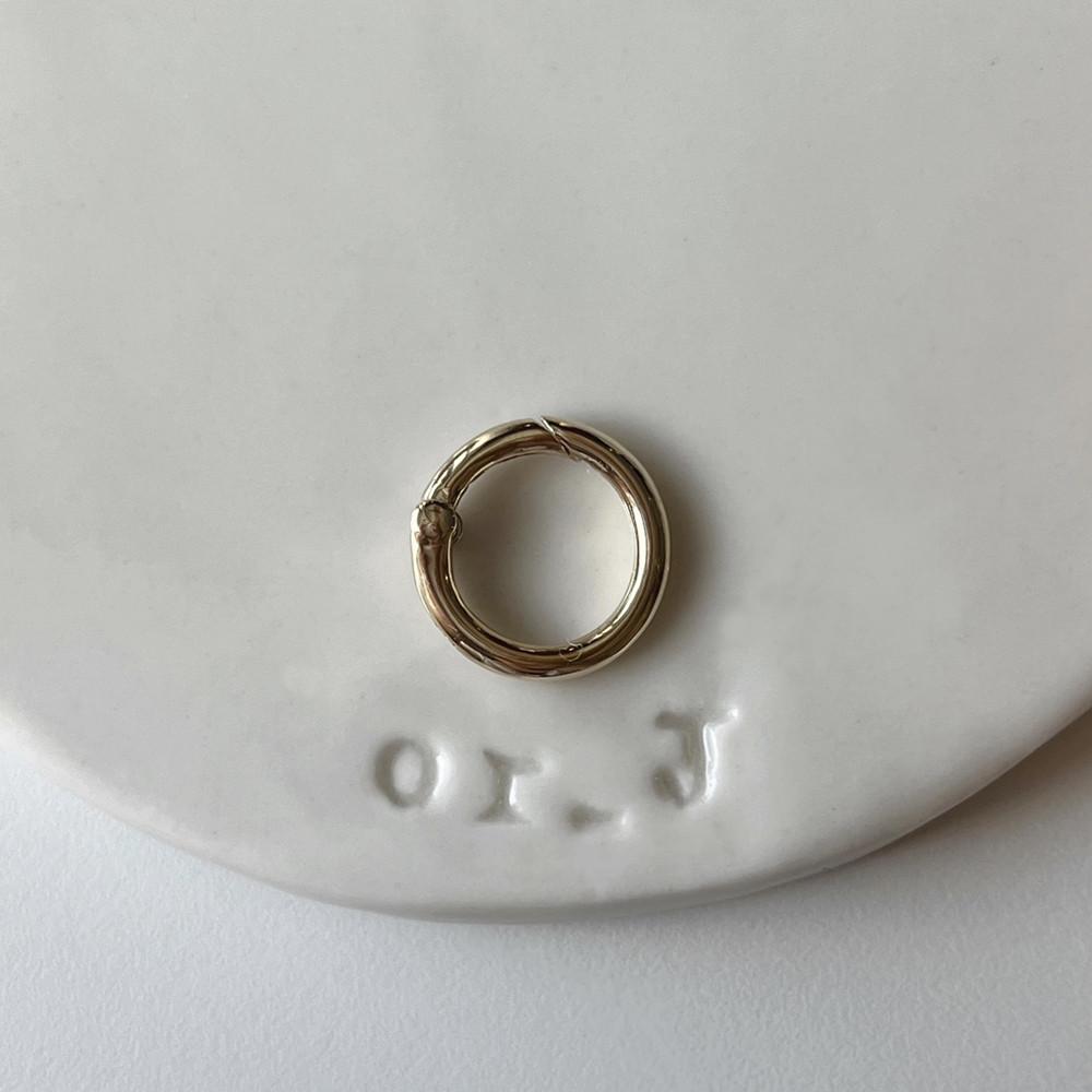 14k 18k 라운드 푸시장식 링커 실용적인 골드홀더 펜던트