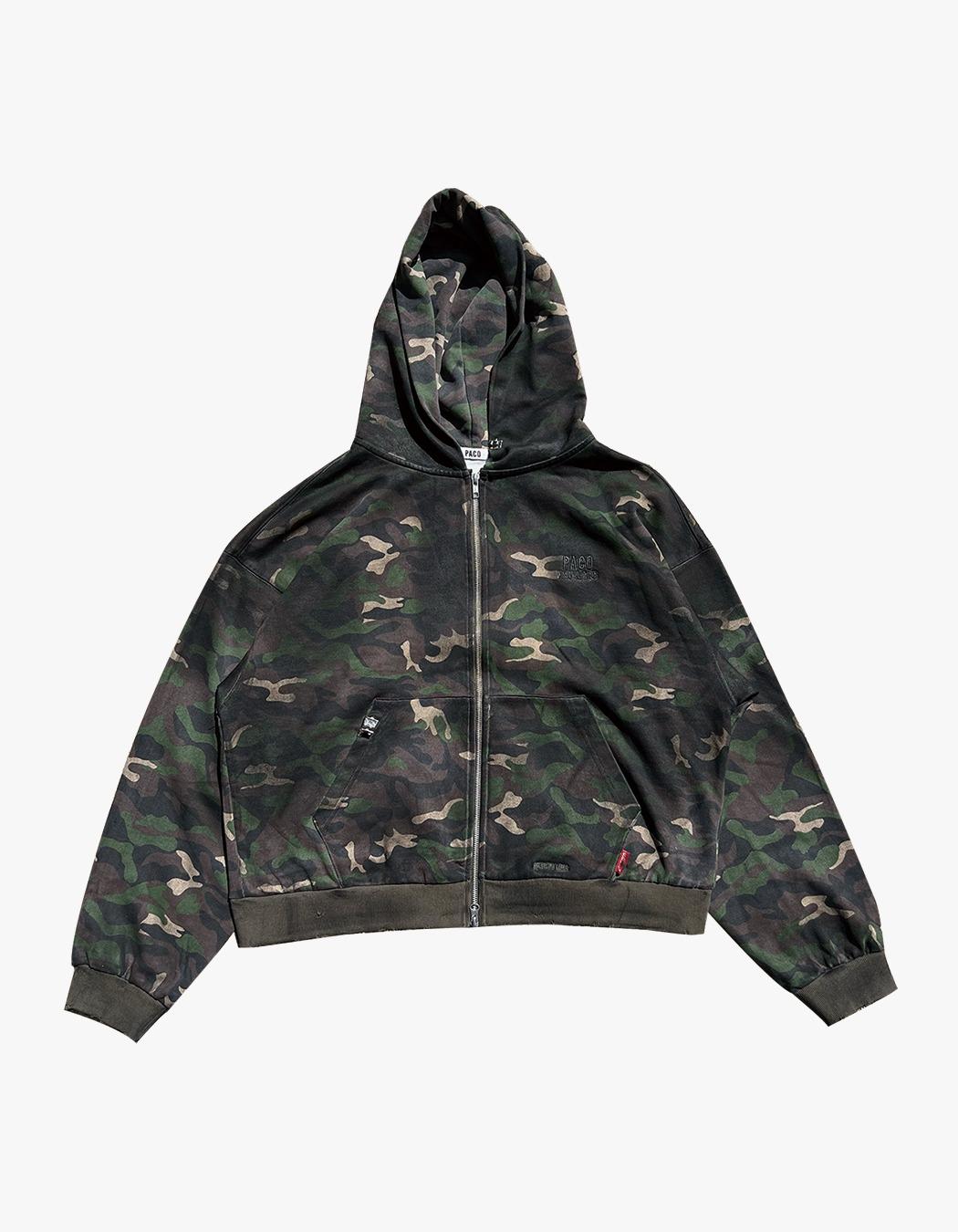 Dirty Metal Zip-Up Hoodie - Camo