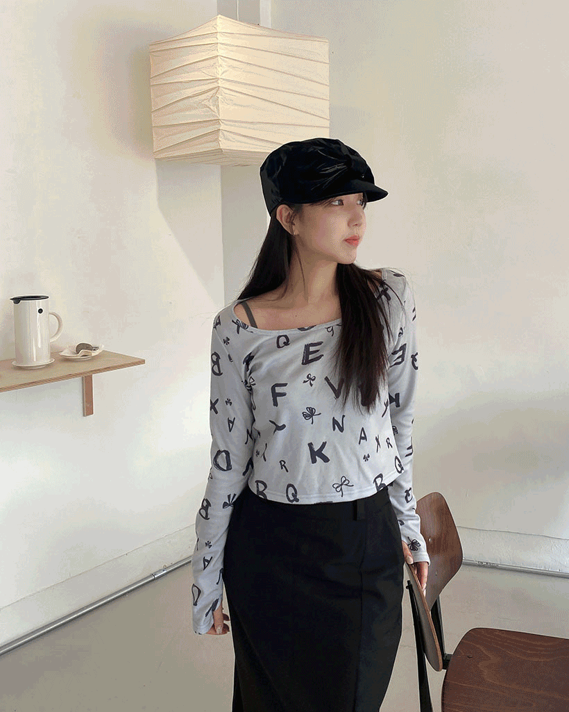 알파벳 심볼 워머티셔츠