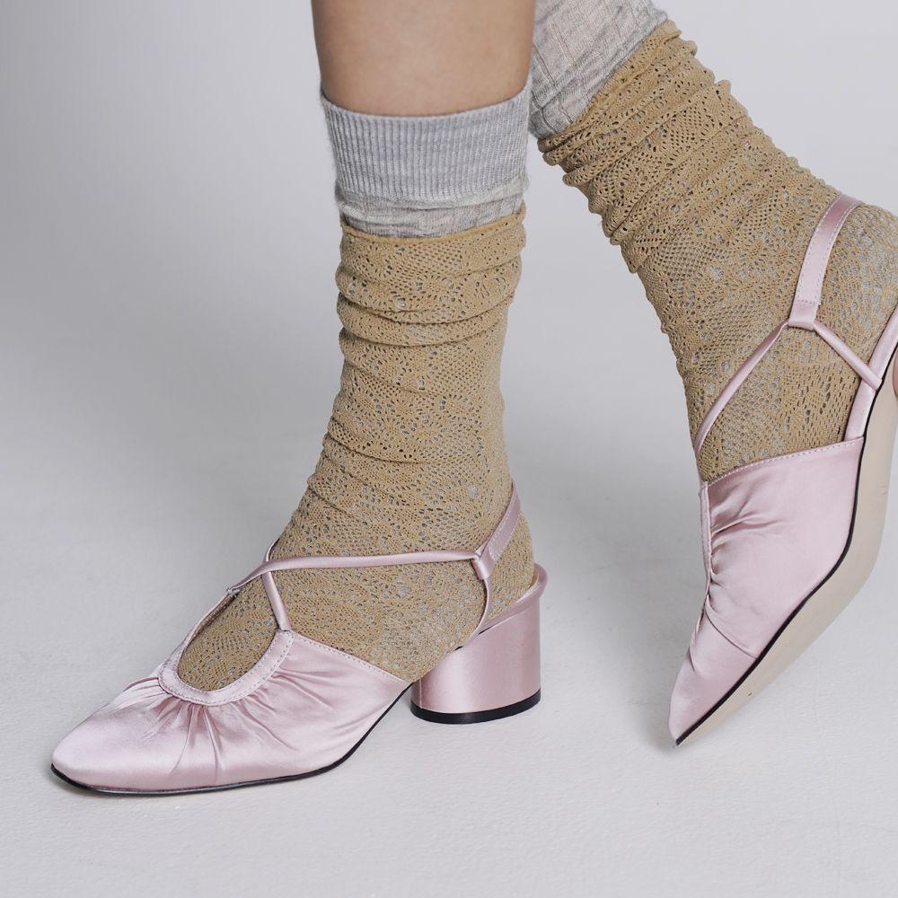 Satin ballet shoes Pink