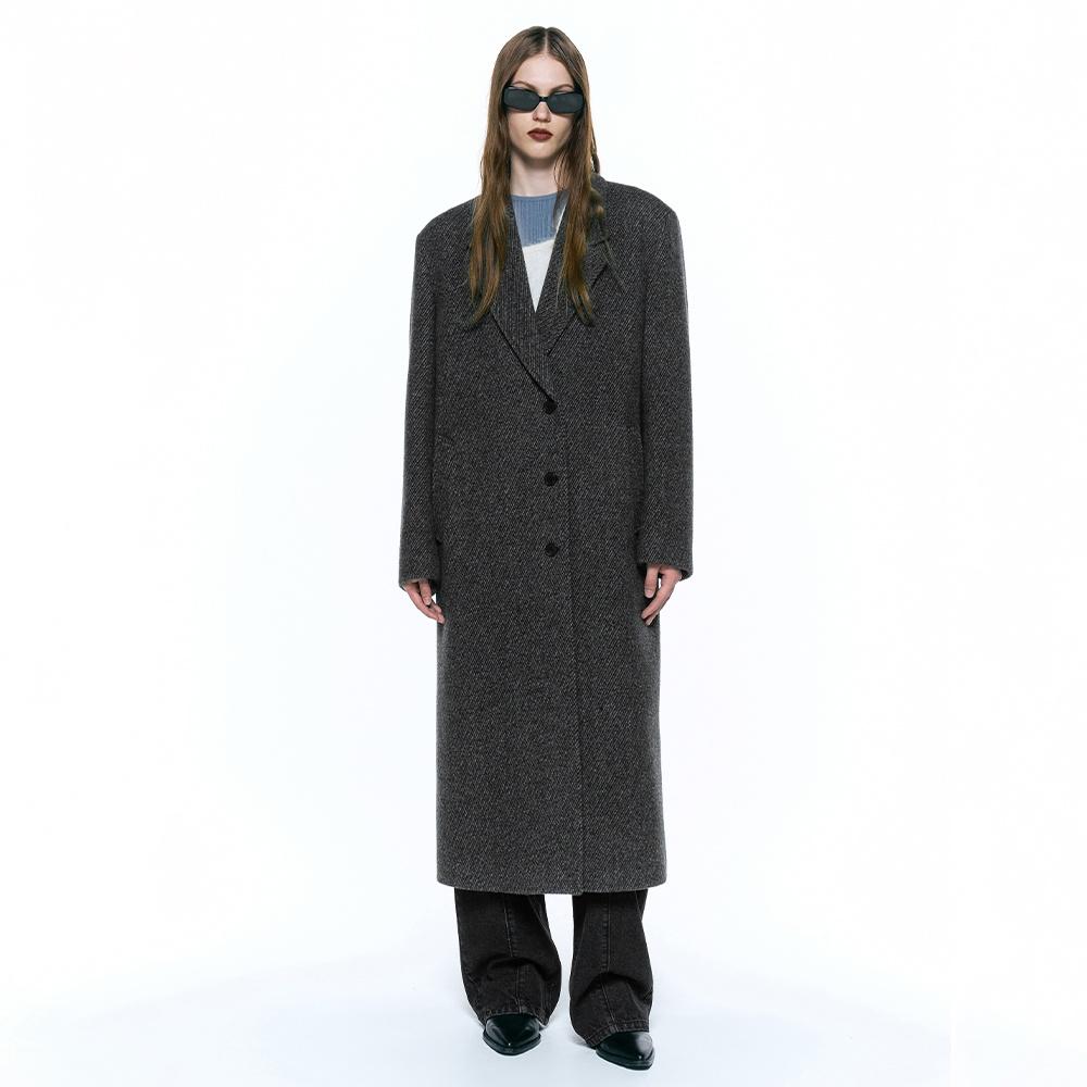 클래식 맥시 코트 CHARCOAL