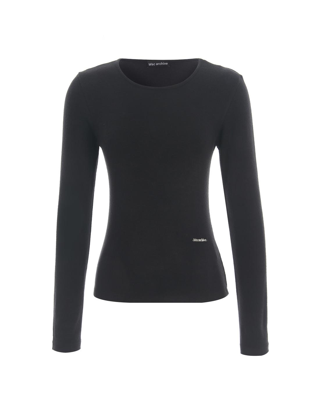 Basic U neck T-shirt 001