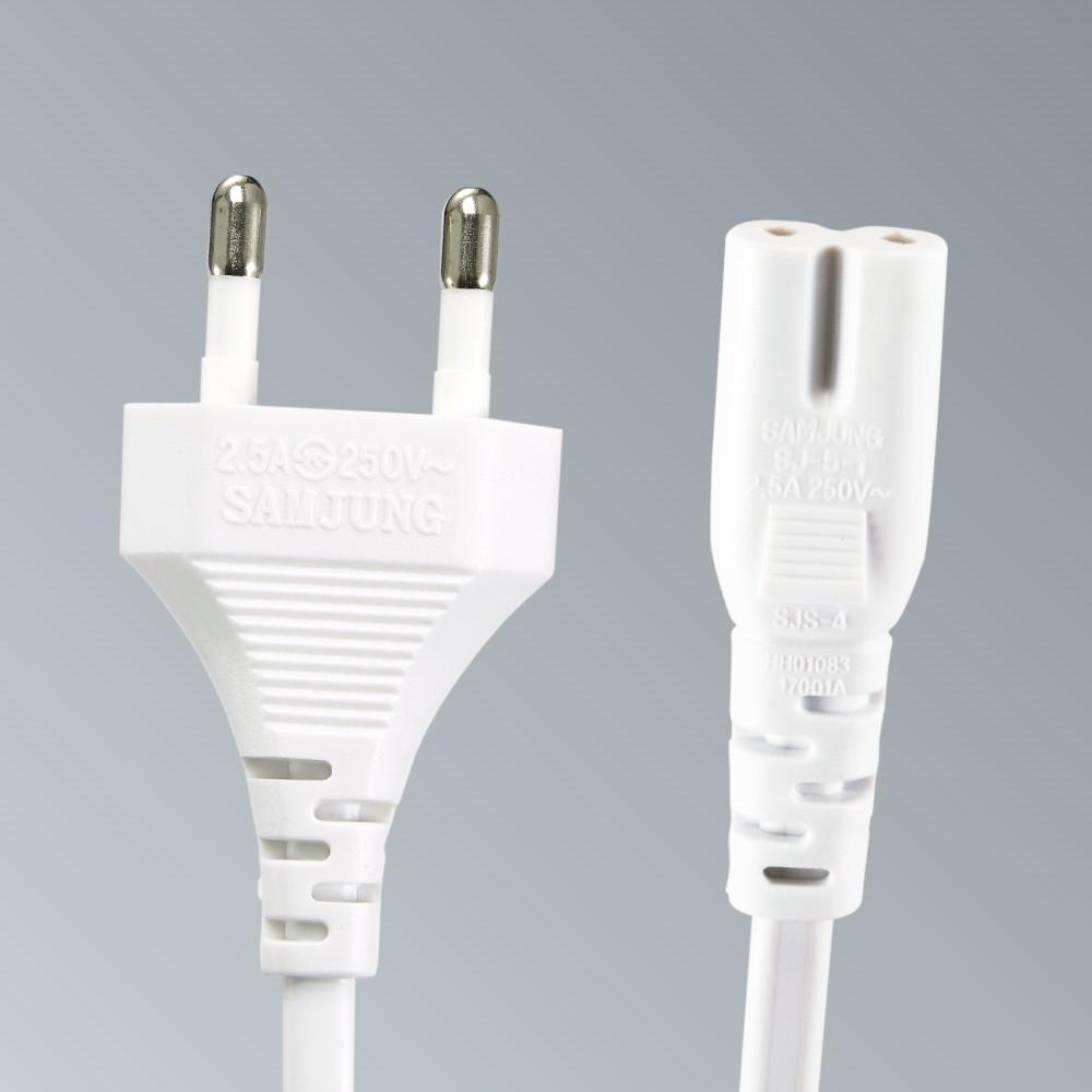 전원케이블 2구 파워 케이블 샤오미 마샬 선풍기 선 8자 형 코드 화이트 선택14 1M