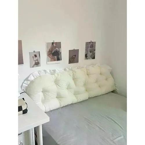[해외]헤드쿠션 베개 침대헤드 수면 목 바디  핑크 침대 머리맡 쿠션 대형 등받이 지지대 방 장식