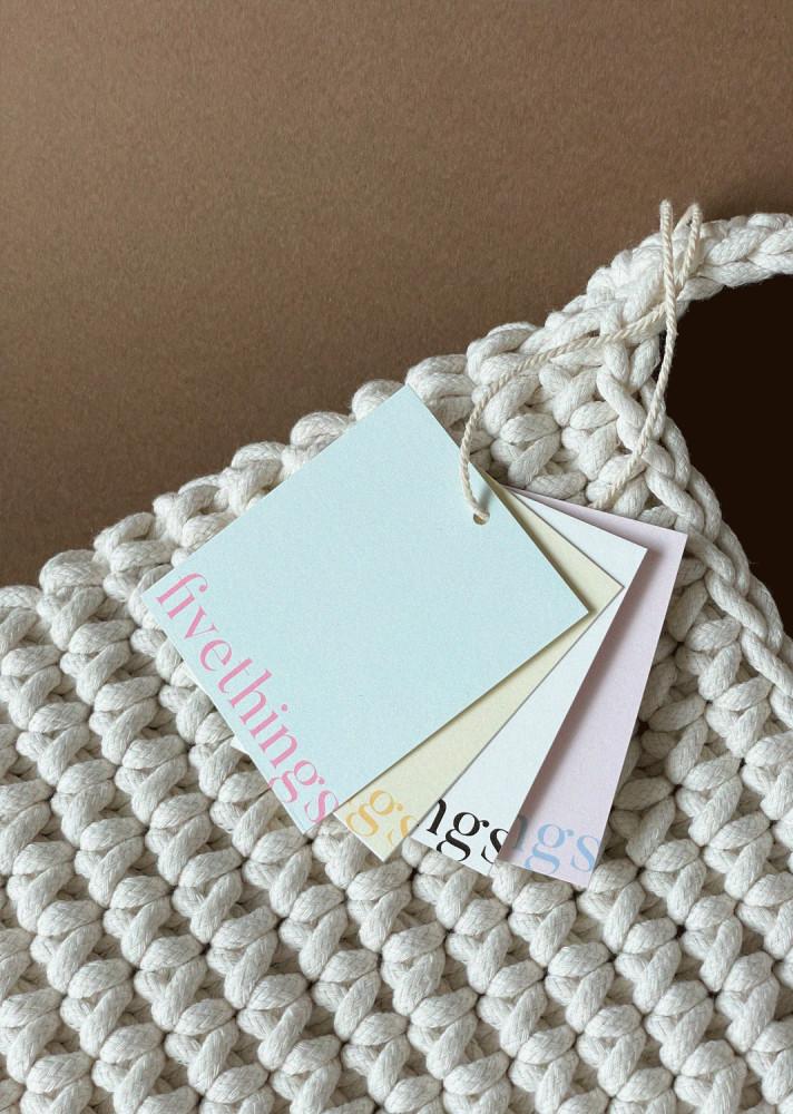 베이직 꽃집 텍 땡큐 택 종이택제작 선물 의류 행택 (50x60mm)