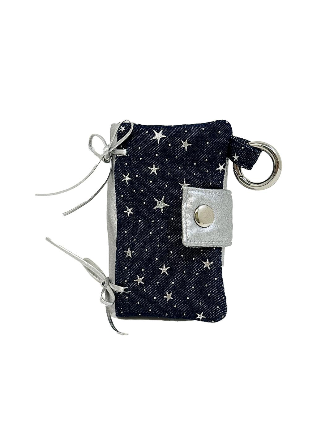 Snug ribbon card wallet (DARK BLUE)