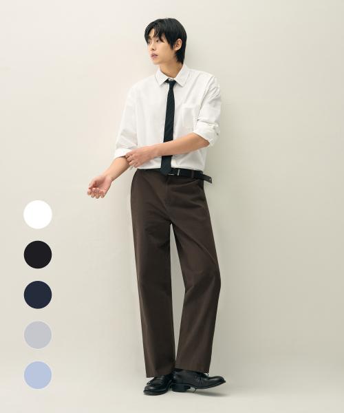 [패션플래닛X드로우핏] 워시드 크롭 옥스퍼드 셔츠 [5color]