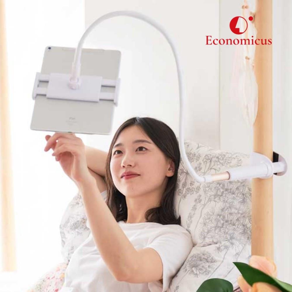 이코노미쿠스 누워서 자바라 침대 핸드폰 거치대 걸이 받침대 갤럭시폴드 집게 85cm