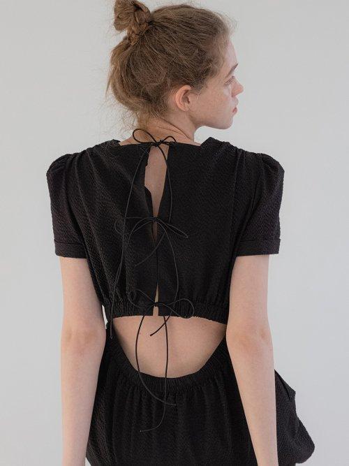 버블 미니드레스 (블랙)