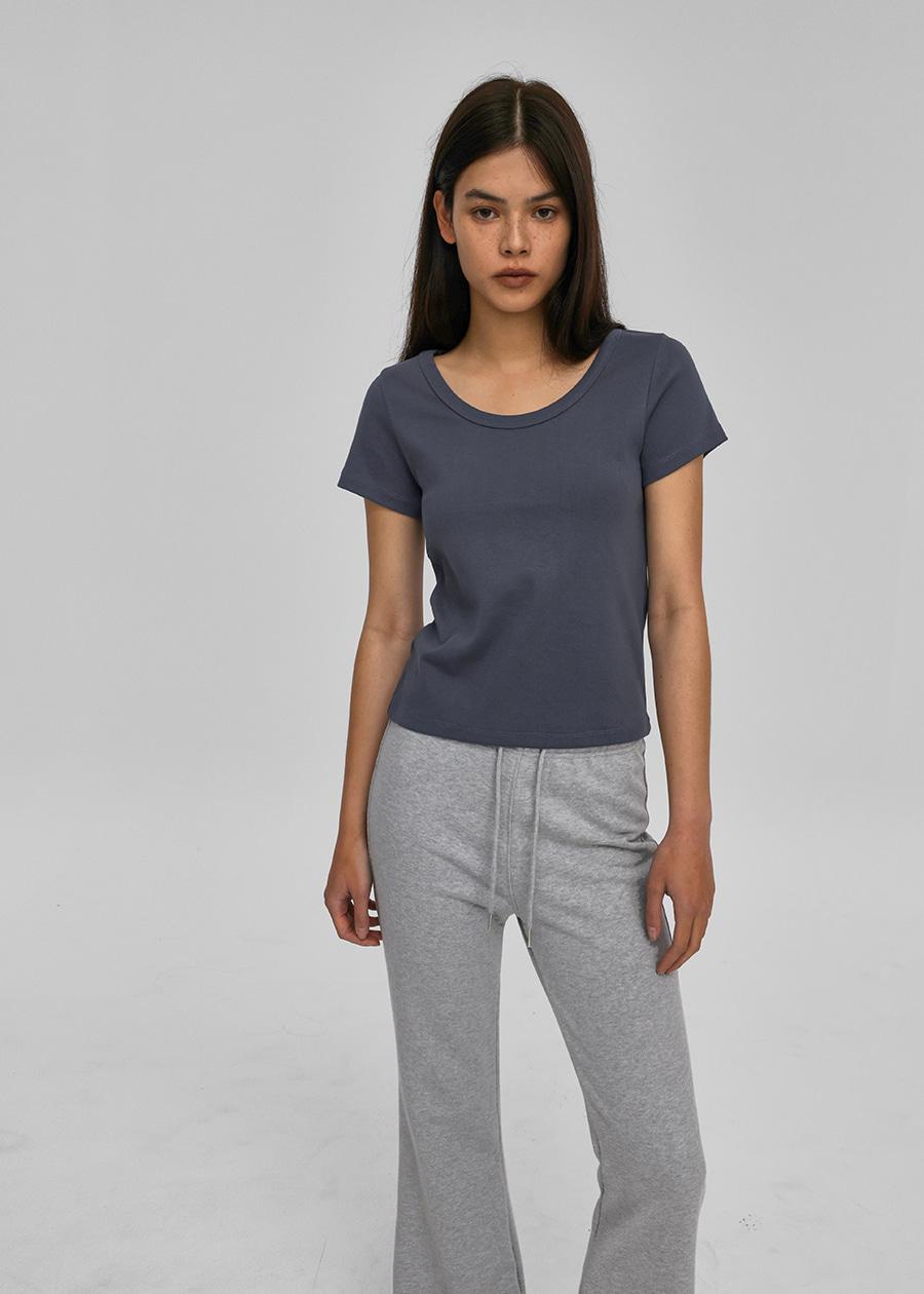 블랙업 [15만장판매] [B-BASIC] 스탠다드 유넥 반팔티 (2SIZE)