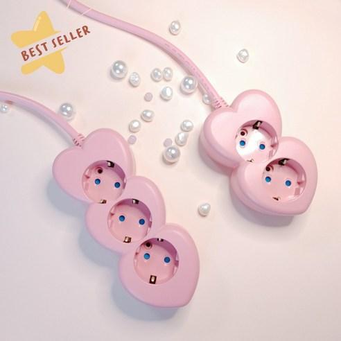 피치리치 하트 멀티탭 2구3구 - 멀티탭 | 쿠팡