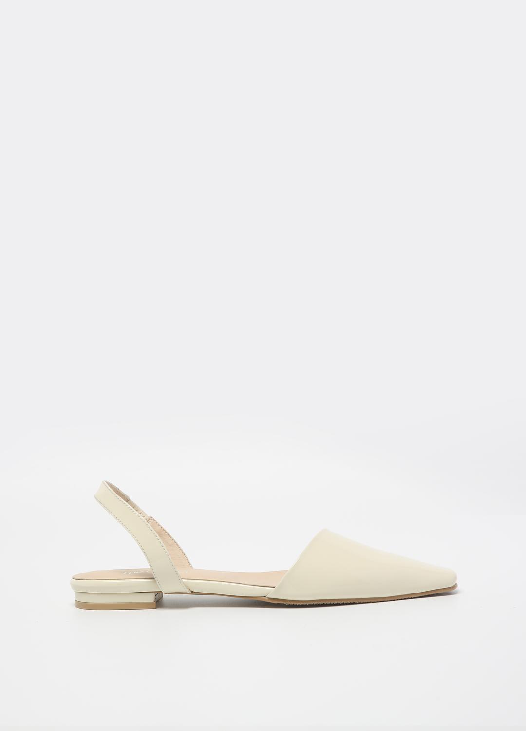 POINTED FLAT SLINGBACK (IVORY)