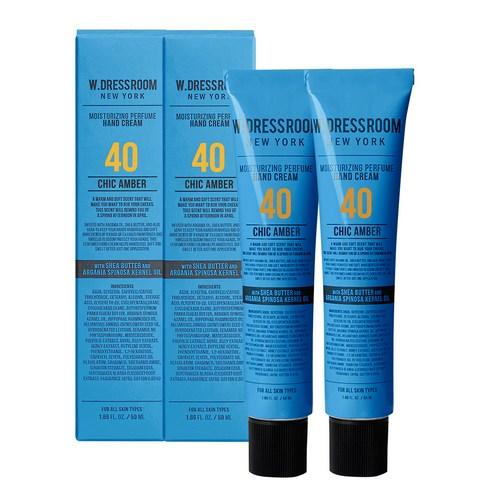 더블유드레스룸 퍼퓸 핸드크림 40 시크앰버, 50ml, 2개 - 핸드크림 | 쿠팡