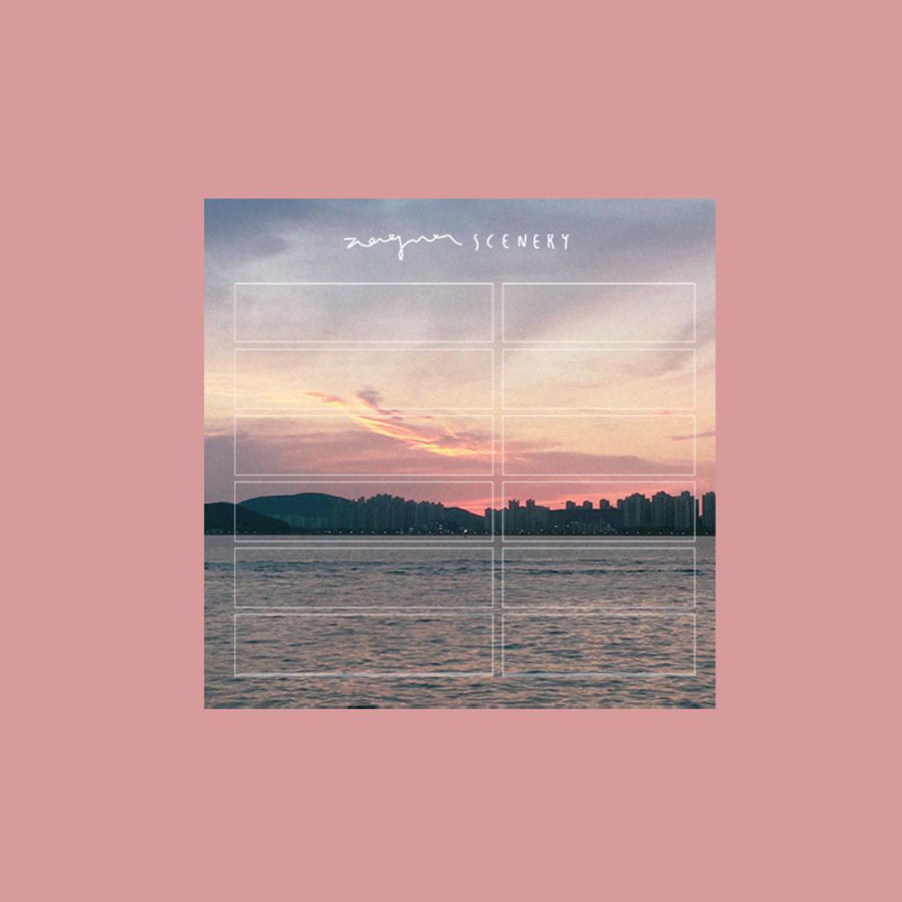 sunset pink sticker / 선셋 핑크 스티커 / 시너리 스티커