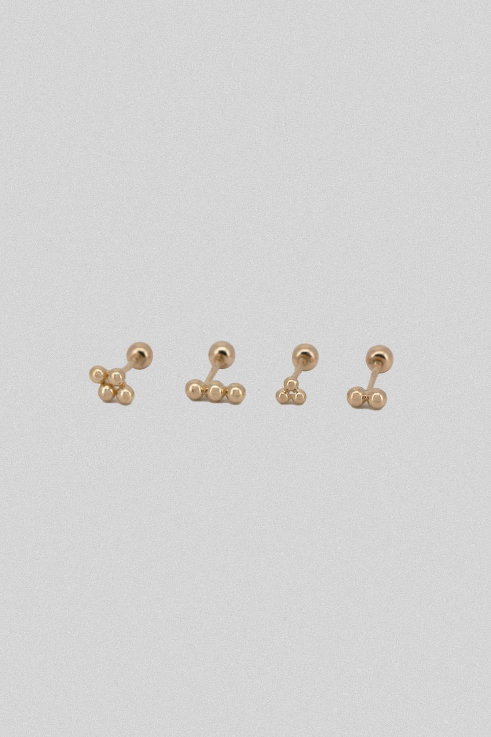 14k ball stick piercing