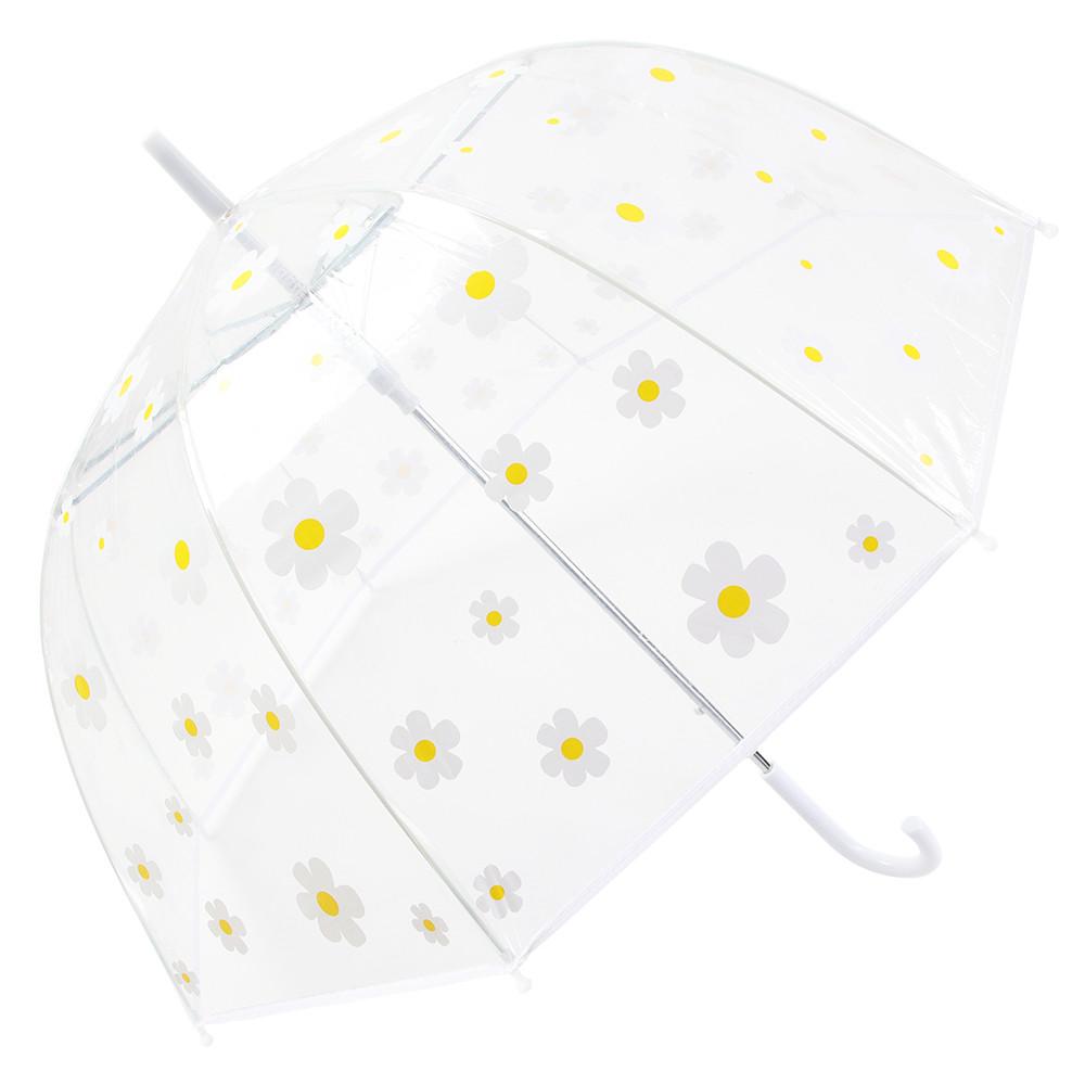 플라워 돔 투명 우산 데이지꽃 꽃패턴 꽃무늬 귀여운우산