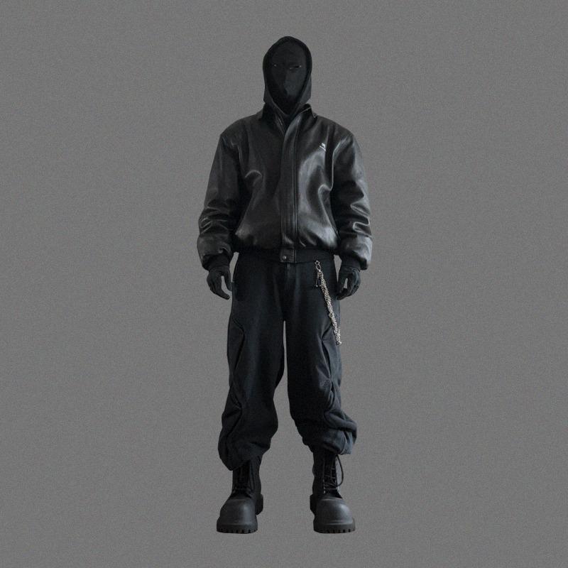 [1/23 월요일 오후 7시] Large fit curve pants_Stone Black